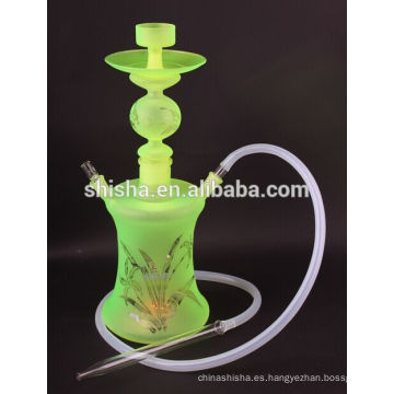 Venta por mayor Al Fakher tabaco cachimba de cristal Shisha pipa de agua con LED